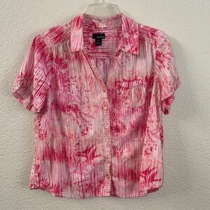 Erika Women's Vibrant Pink Button-Down Shirt